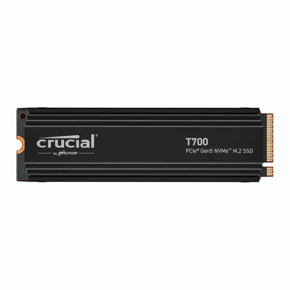 Crucial T700 1TB M.2 PCIe Gen 5 NVMe SSD/Solid State Drive with Heatsink